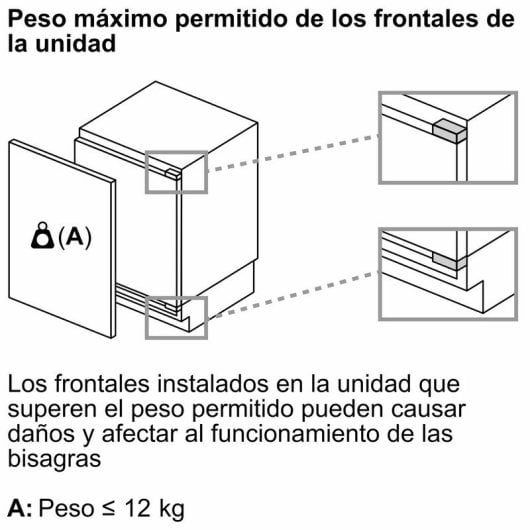Balay 3GUE033F Congelador Integrable Bajo Encimera 85L E