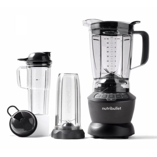 Batidora de Vaso Nutribullet Full Size Combo 1.8L 1200W Cinzento