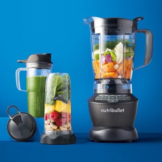 Batidora de Vaso Nutribullet Full Size Combo 1.8L 1200W Cinzento