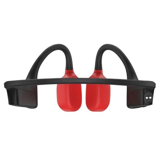 Suunto Wing Auriculares Deportivos de Conducción Ósea Bluetooth con Luces LED y Batería Externa Rojo