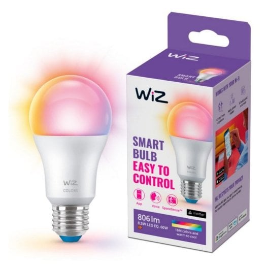 Wiz Pack 2 Bombillas Inteligentes LED Wi-Fi 8.5W E27 806lm RGB