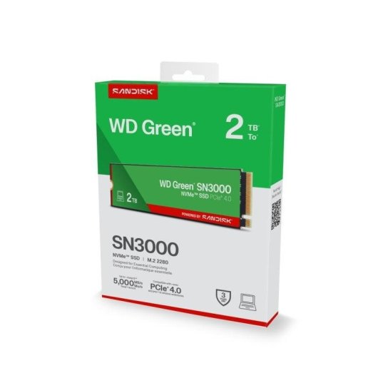 SanDisk SN3000 2,05 TB M.2 PCI Express 4.0 NVMe QLC 3D NAND