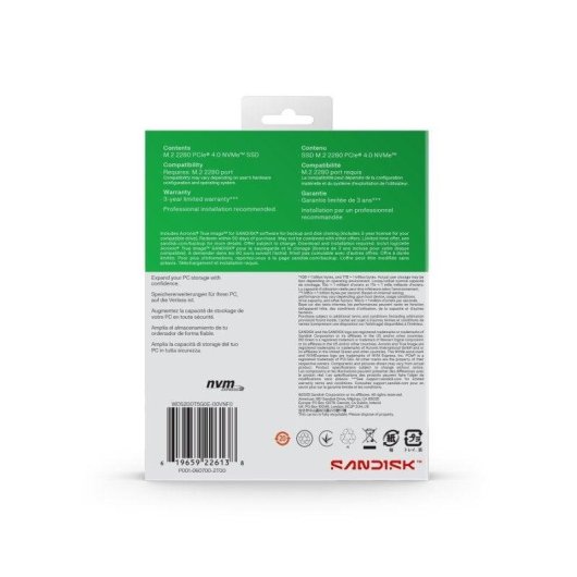 SanDisk SN3000 2,05 TB M.2 PCI Express 4.0 NVMe QLC 3D NAND
