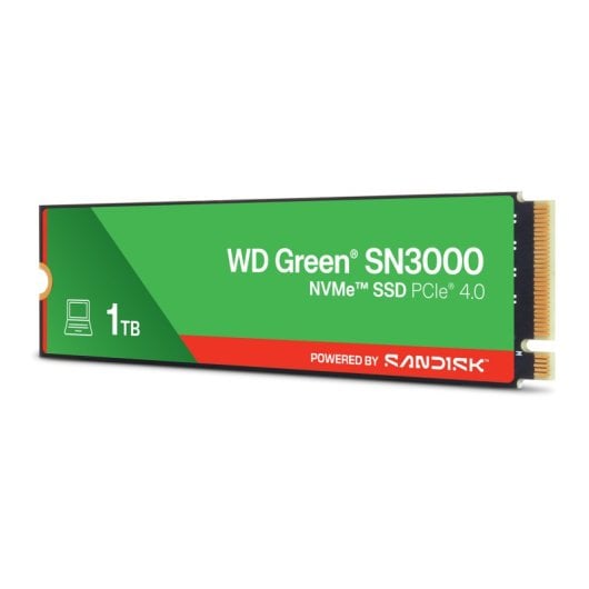 SanDisk SN3000 1,02 To M.2 PCI Express 4.0 NVMe QLC 3D NAND