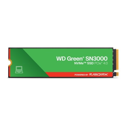 WD Green SN3000 512GB SSD NVMe PCIe 4.0 M.2 Gen4 QLC 3D NAND 5000MB/s