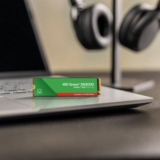 WD Green SN3000 500GB Disco SSD 5000MB/s NVMe PCIe 4.0 M.2 Gen4 QLC 3D NAND