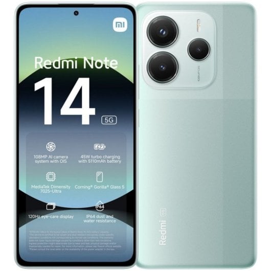 Xiaomi Redmi Note 14 5G 6/128GB Coral Green Sbloccato