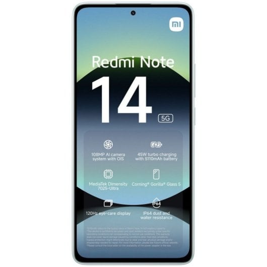 Xiaomi Redmi Note 14 5G 6/128GB Coral Green Sbloccato