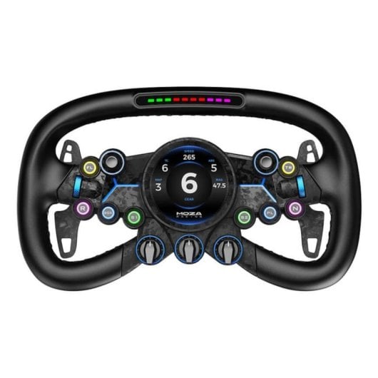 Volante Moza Racing Vision GS 310 mm Ecrã Táctil Fibra de Carbono