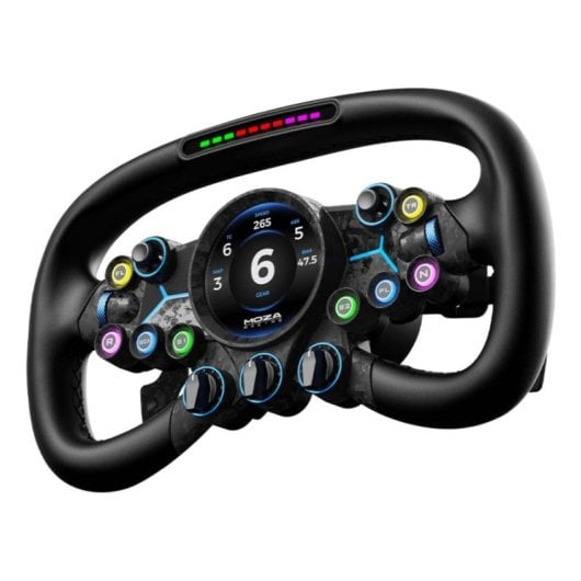 Volante Moza Racing Vision GS 310 mm Ecrã Táctil Fibra de Carbono