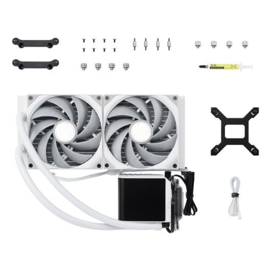 Refrigeración Líquida Tryx Panorama 280 280mm 2 Lüfter Weiß AMOLED