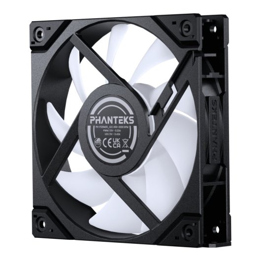 Phanteks M25-120 Gen2 D-RGB PWM Reverse Ventilador Suplementario 120mm Negro
