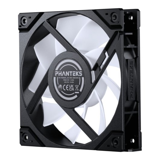 Ventilateur supplémentaire Phanteks M25-120 Gen2 D-RGB PWM 120 mm Noir