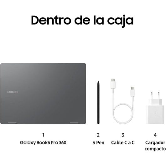 Samsung Galaxy Book5 Pro 360 Dynamic AMOLED 2X Intel Core Ultra 7 256V/16GB/1TB SSD/16" Táctil