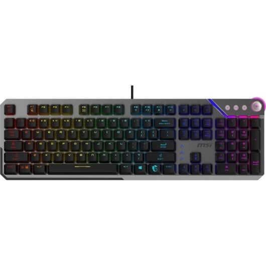 MSI STRIKE 600 SILENT Teclado Gaming Mecánico RGB USB Switch Silent Negro/Gris