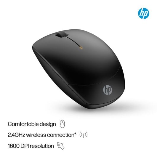 HP 230 Ratón Inalámbrico Slim 1600 DPI Negro