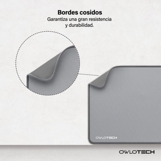 Tapis de souris Owlotech 90 x 40 cm 2 mm Basic Extended Mat Gris