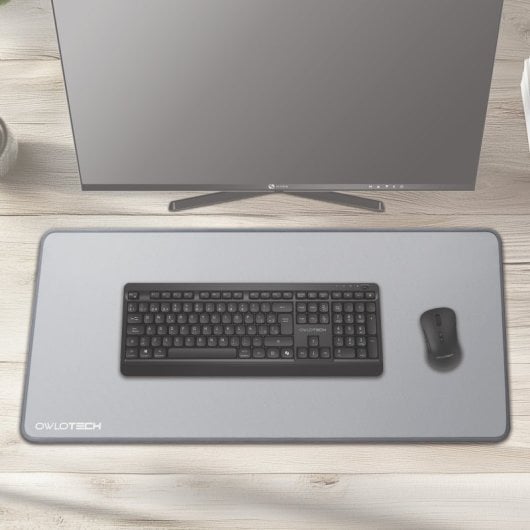 Tapis de souris Owlotech 90 x 40 cm 2 mm Basic Extended Mat Gris