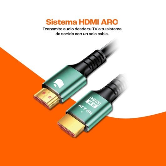 Cabo HDMI Premium PcCom Essential 2.1 8K 60Hz Ultra Alta Velocidade 48Gbps 1,5m
