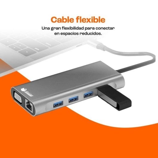 Hub Docking PcCom Essential 11 en 1 USB-C HDMI 4K