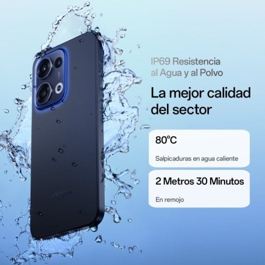Smartphone OPPO Reno13 5G con AI 12GB/256GB 6.6" 120Hz AMOLED 1.5K 50MP IP69 5.600mAh 80W Bianco