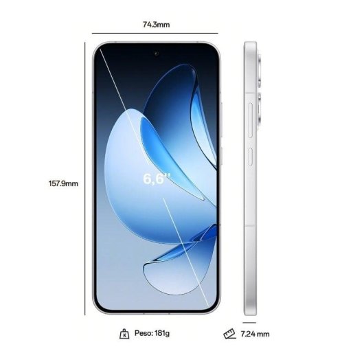 OPPO Reno13 5G 12GB 256GB 6.6" Blanc