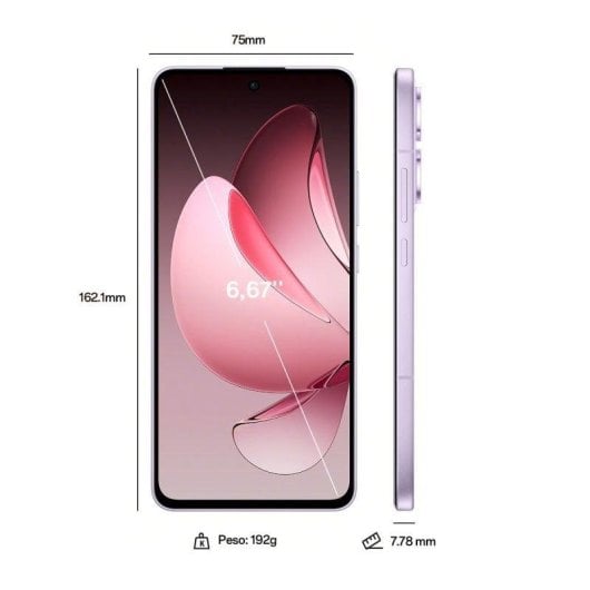 OPPO Reno13 FS 5G 12GB 512GB 6.67" Grigio