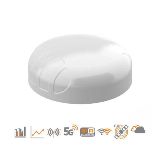 Poynting Antena Puck 5 En 1 Omnidireccional 2x Lte/5 698-3800 2x Wifi Doble Banda Gps Blanco