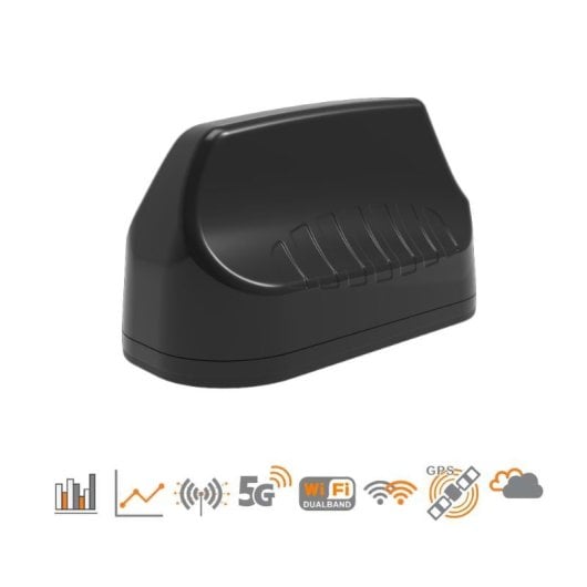 Poynting Antena Mimo 7 En 1 Alto Rendimiento 4x Lte/5 410-3800 2x 2.4,5 Ghz Wifi GPS Negra