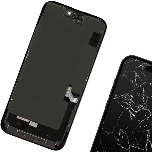 Cool Pantalla Completa (Calidad AAA+) Negro para iPhone 15 Pro Max