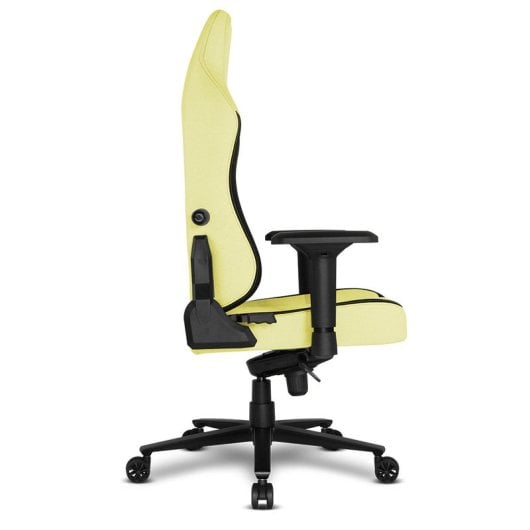 Alpha Gamer Alegra Cadeira Gaming de Tecido com Suporte Lombar Ajustável Amarela/Preta