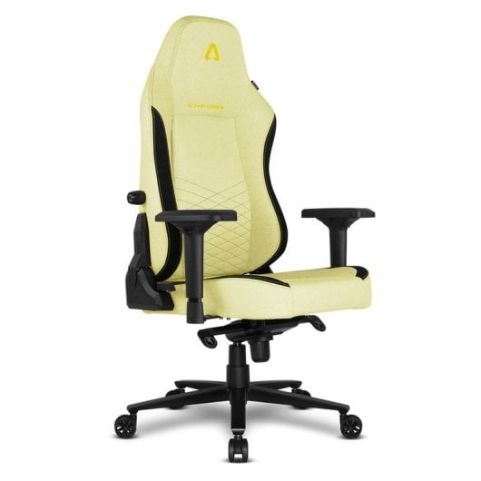 Alpha Gamer Alegra Cadeira Gaming de Tecido com Suporte Lombar Ajustável Amarela/Preta