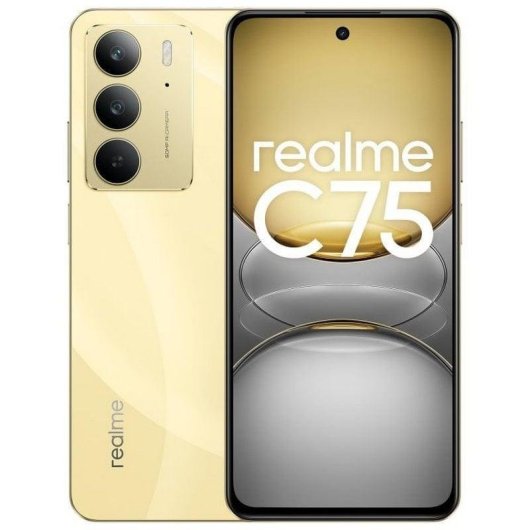Realme-C75-Smartphone-8GB/128GB-6.72"-90Hz-IP69-5828mAh-45W-Dual-SIM-Android-14-Dorado