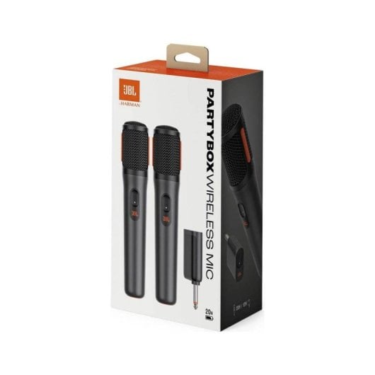 JBL Partybox Pack 2 Micrófonos Inalámbricos Negros