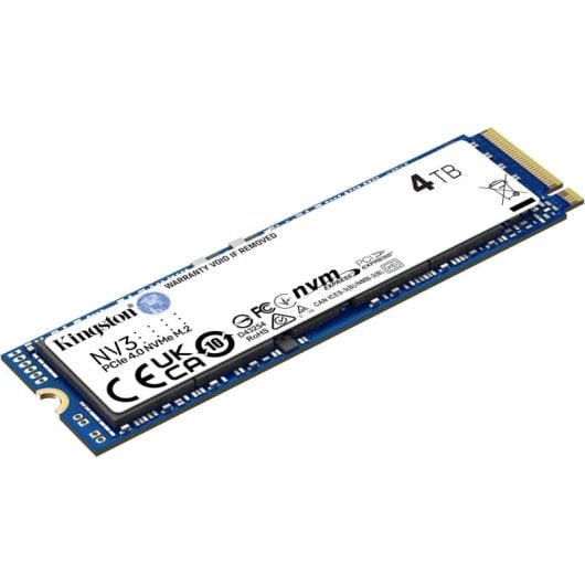 Kingston NV3 4TB Disco SSD 6000MB/s NVMe PCIe 4.0 M.2 Gen4 3D NAND