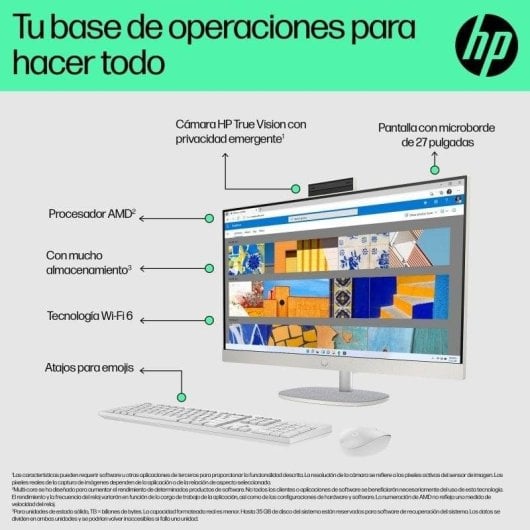 HP 27-cr0069ns Intel Core i5-1335U 16GB 512GB SSD Iris Xe FreeDOS Wi-Fi 6