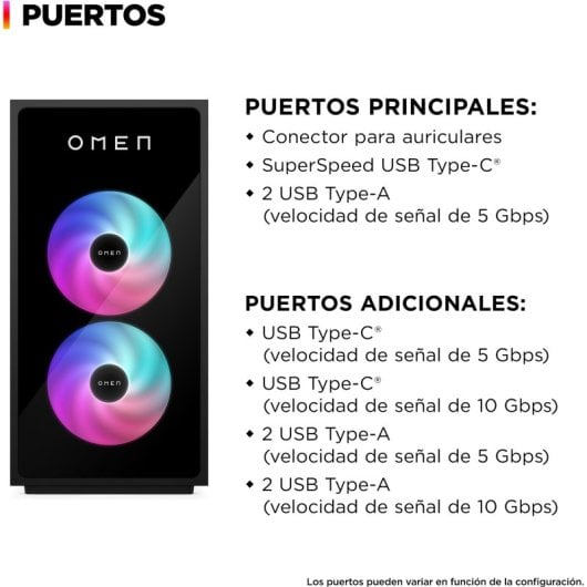 HP OMEN 35L Gaming Desktop GT16-0073ns Intel Core Ultra 5 225F/16GB/1TB SSD/RTX 5070
