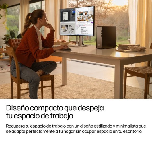 Ordinateur de bureau HP OmniDesk Slim S03-0004ns Intel Core i5-14400/16 Go/SSD 512 Go