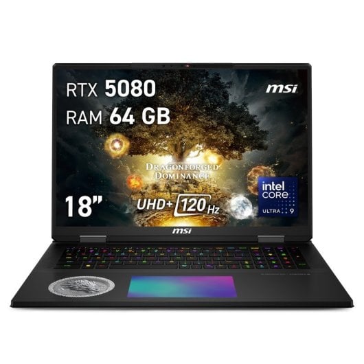 MSI Titan 18 HX Dragon Edition A2XWIG-227ES Intel Core Ultra 9 285HX/64 GB/4 TB SSD/RTX 5080/18"