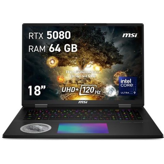 MSI Titan 18 HX Dragon Edition A2XWIG-227ES Intel Core Ultra 9 285HX 64 GB 4 TB SSD RTX 5080 18"