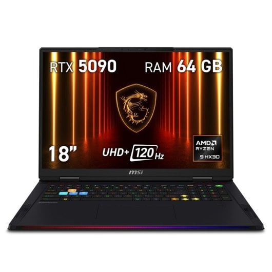 MSI Raider A18 HX A9WJG-039ES AMD Ryzen 9 9955HX3D/64 GB/2 TB SSD/RTX 5090/18"