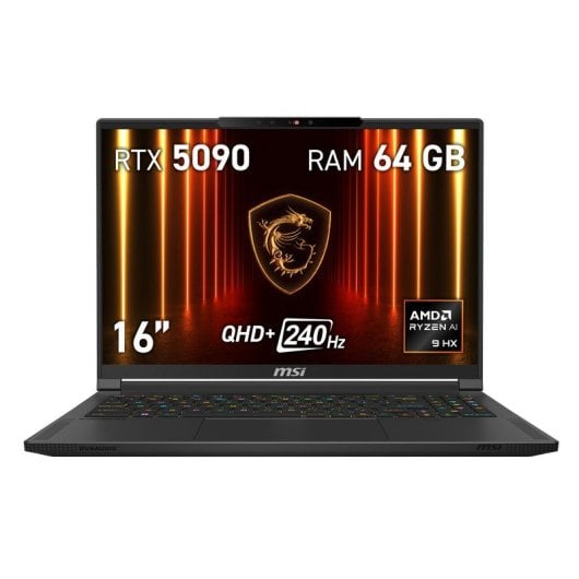 MSI Stealth A16 AI+ A3XWJG-038ES OLED AMD Ryzen AI 9 HX 370 64GB 1TB SSD RTX 5090 16" W11