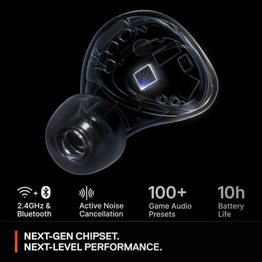 SteelSeries Arctis GameBuds Auriculares Sem Fios Bluetooth com Cancelamento de Ruído para PS5 Brancos