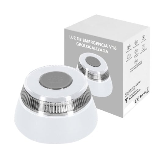 Klack V16 Luz de Emergencia Geolocalizada Seguridad y Visibilidad en la Carretera Blanca