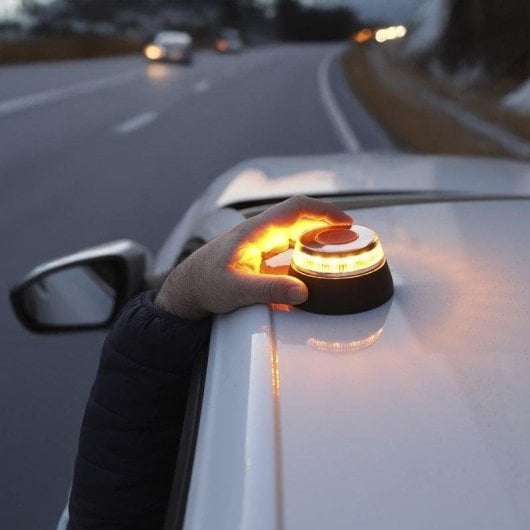 Klack V16 Luz de Emergencia Geolocalizada Seguridad y Visibilidad en la Carretera Blanca