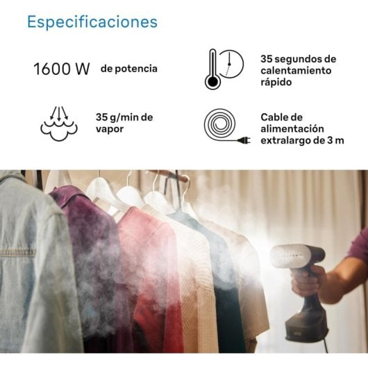 Braun QuickStyle 7 Plancha a Vapor con Suela de Cerámica 1600 W Negro