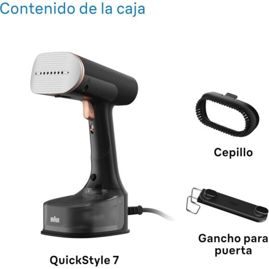 Braun QuickStyle 7 Plancha a Vapor con Suela de Cerámica 1600 W Negro