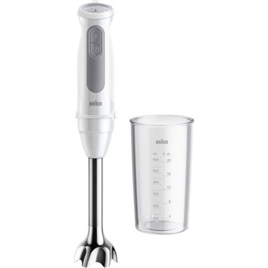 Braun Minipimer 5 MQ 50001 M Frullatore a Immersione 1000W 0.6L Grigio/Bianco