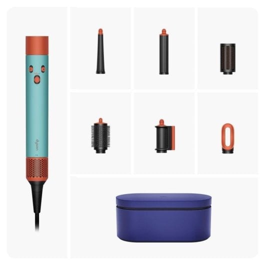 Multi-Haarstyler Dyson Airwrap i.d. 1300W Coanda Ionen 3 Temperaturstufen 6 Aufsätze Blau