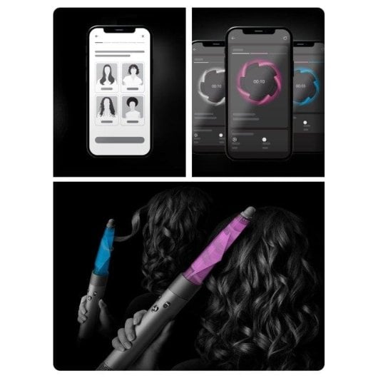 Multi-Haarstyler Dyson Airwrap i.d. 1300W Coanda Ionen 3 Temperaturstufen 6 Aufsätze Blau